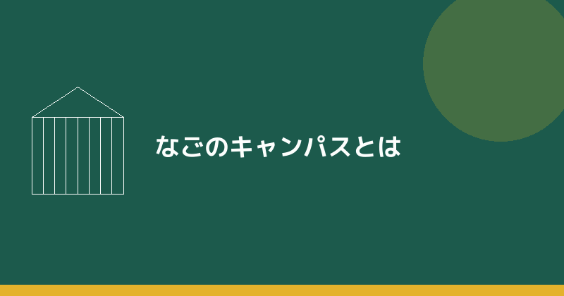 なごのキャンパスの紹介イラスト