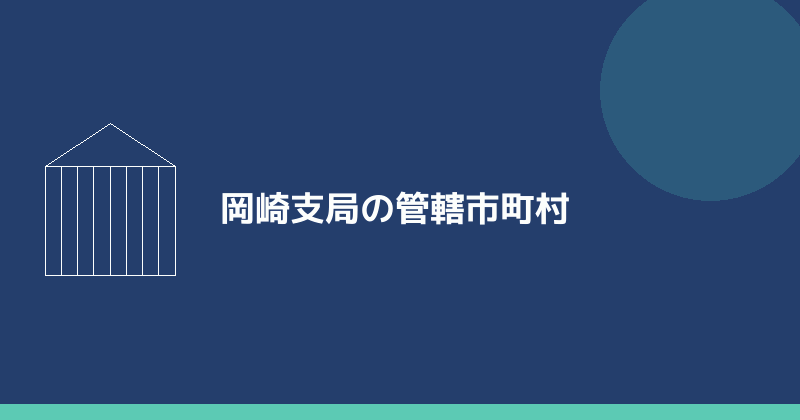 岡崎支局の管轄市町村を示すイラスト